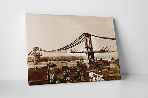 Manhattan Bridge Construction, 1909