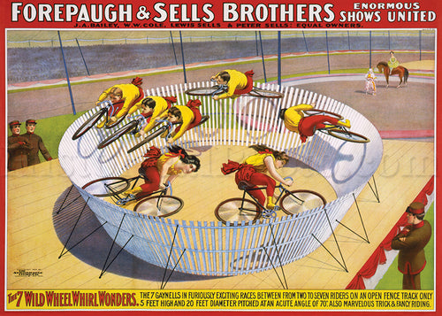 Forepaugh & Sells Bros., 7 Wild Wheel Whirl Wonders