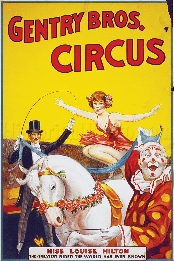 Gentry Bros. Circus: Miss Louise Hilton