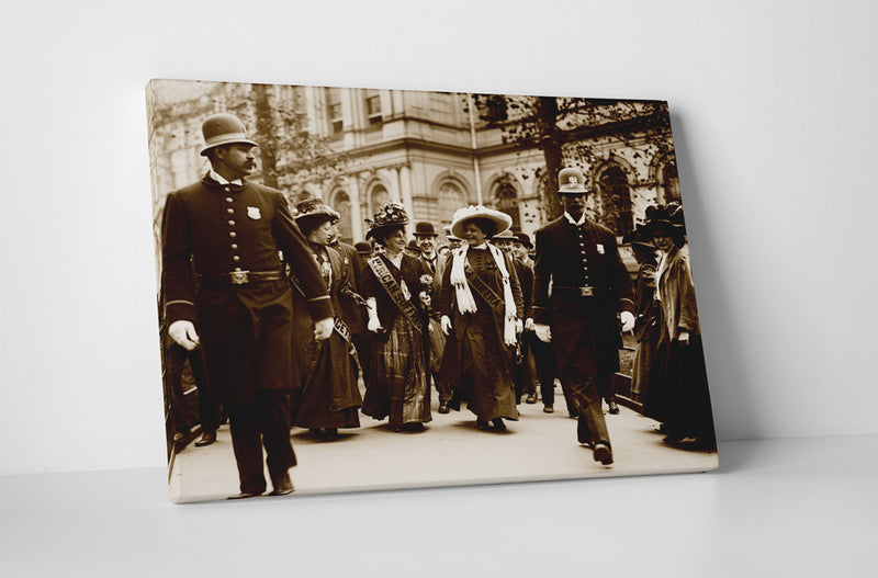 Suffragettes Leaving City Hall