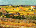 Harvest at La Crau with Montmajour in the Background